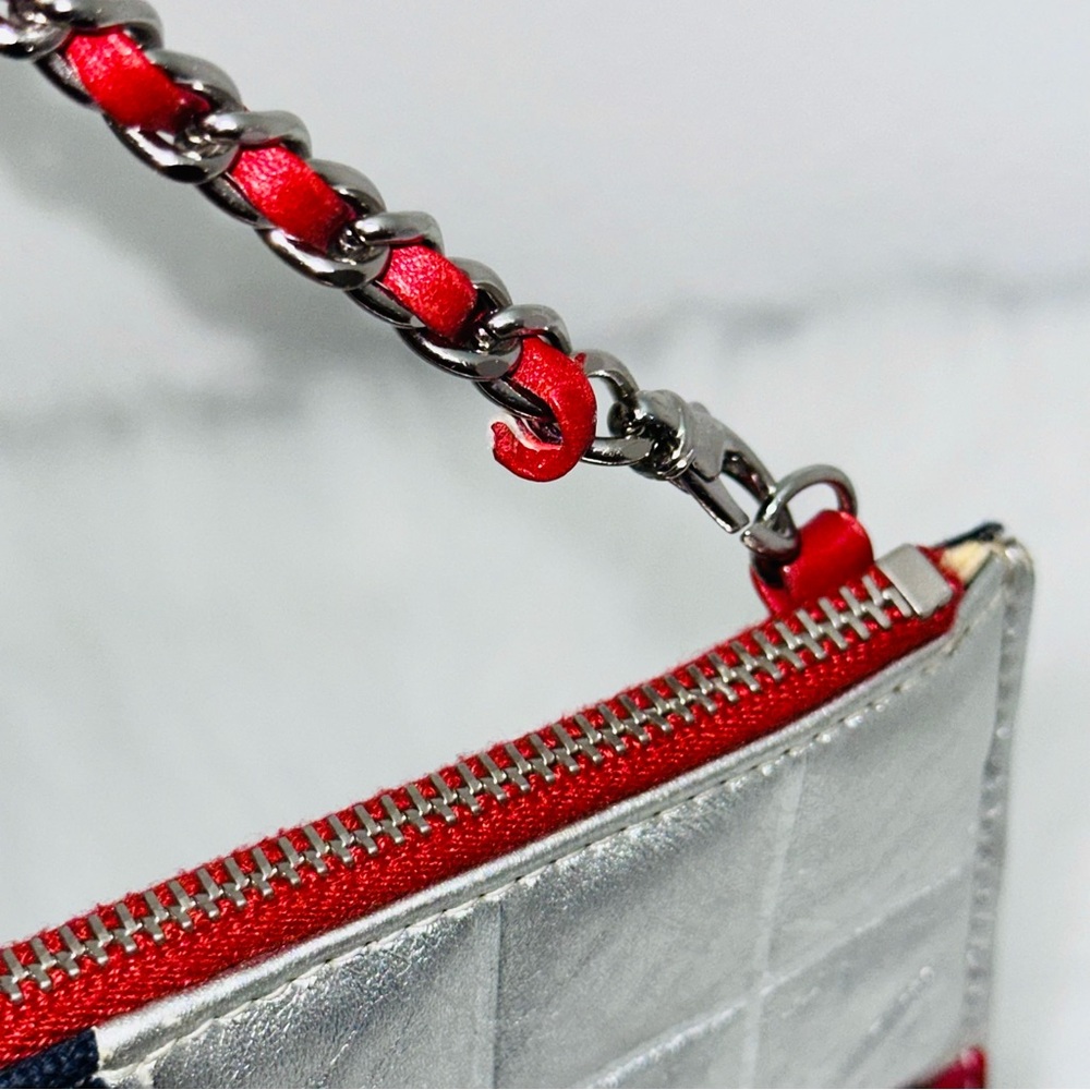 🇺🇸 Chanel: USA Flag American Denim Pochette Pouch Clutch Shoulder Bag (RARE) - Picture 10 of 16